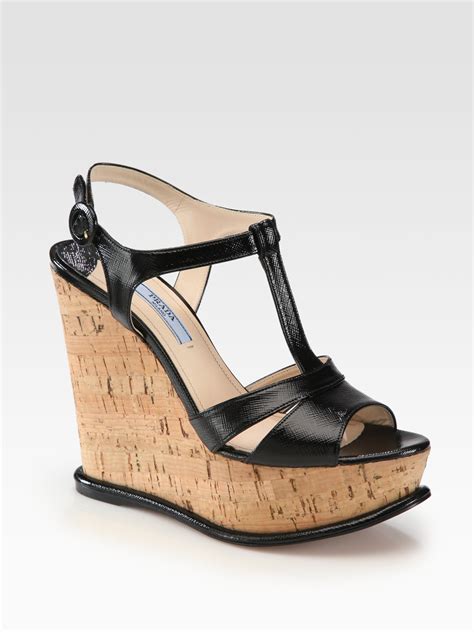 prada platform sandal cork|Prada platform sandals.